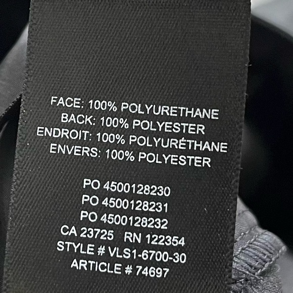 BABATON ARITZIA BLACK VEGAN LEATHER PANTS SIZE 4 CHIC MINIMALIST CONTEMPORARY - Picture 5 of 9